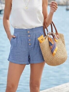 Roxy Cotton Gauze Shorts - NWT - Size Large